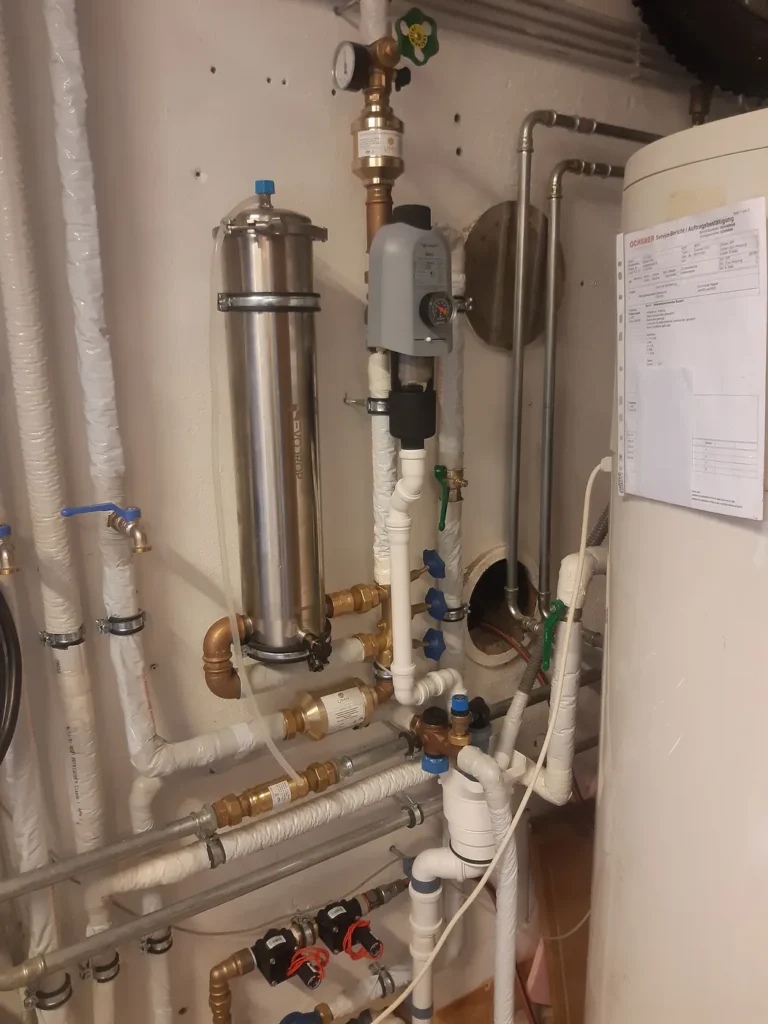 Evodrop Hausfilter und UMH Wasserbelebung in Wien Liesing, eingebaut von Wassertechnik Unger