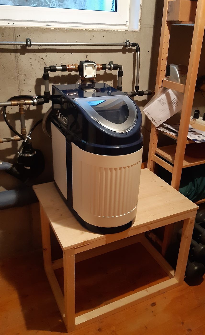 SYR LEX Plus Enthärtungsanlage in Kottingbrunn bei 16 °dH, eingebaut von Wassertechnik Unger